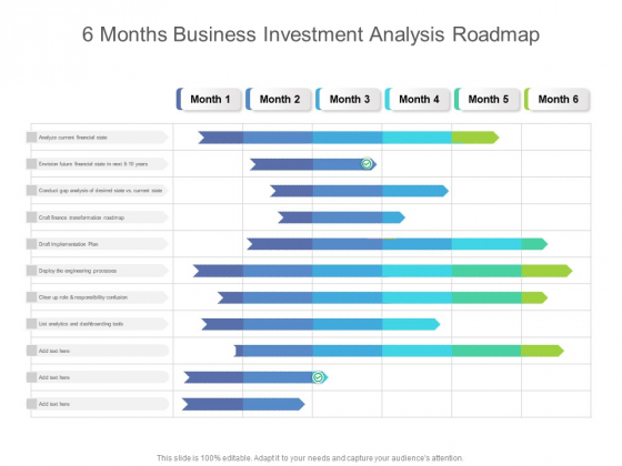 6 Months Business Investment Analysis Roadmap Formats 6 Months Business Investment Analysis Roadmap Formats