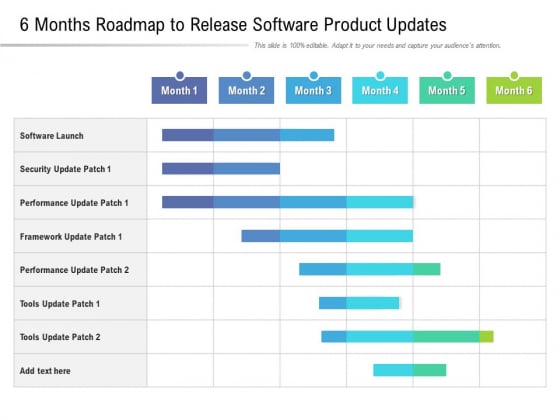 6 Months Roadmap To Release Software Product Updates Pictures 6 Months Roadmap To Release Software Product Updates Pictures