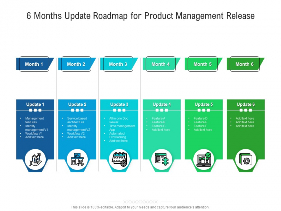 6 Months Update Roadmap For Product Management Release Sample 6 Months Update Roadmap For Product Management Release Sample