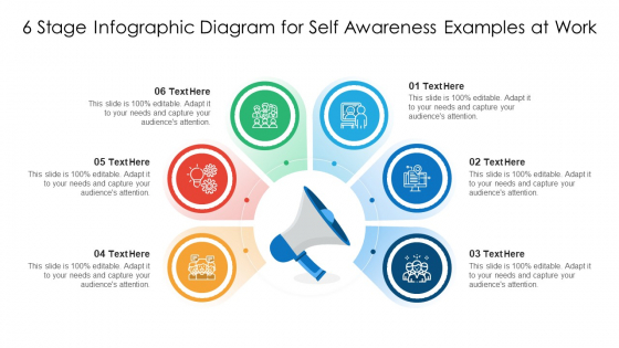 6 Stage Infographic Diagram For Self Awareness Examples At Work Ppt PowerPoint Presentation File Mockup PDF