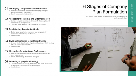 6 Stages Of Company Plan Formulation Ppt PowerPoint Presentation Gallery Design Templates PDF 6 Stages Of Company Plan Formulation Ppt PowerPoint Presentation Gallery Design Templates PDF