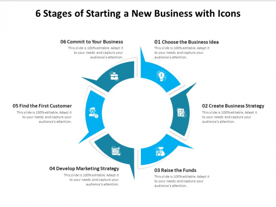 6 Stages Of Starting A New Business With Icons Ppt PowerPoint Presentation File Brochure PDF 6 Stages Of Starting A New Business With Icons Ppt PowerPoint Presentation File Brochure PDF