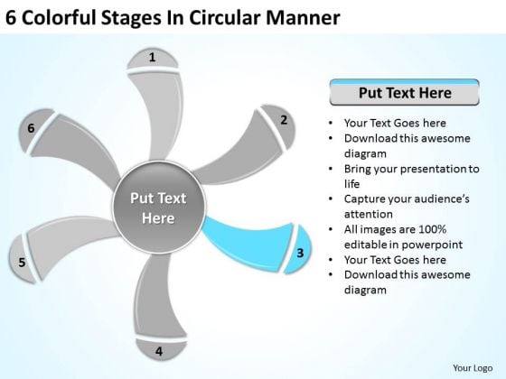 6 Colorful Stages In Circular Manner Business Plan Service PowerPoint Slides 6 Colorful Stages In Circular Manner Business Plan Service PowerPoint Slides