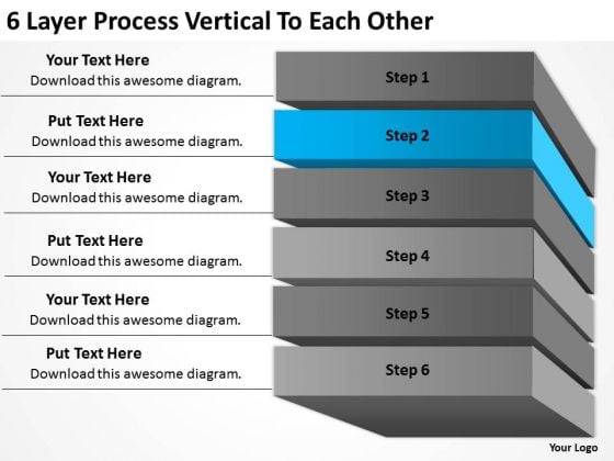 6 Layer Process Vertical To Each Other Business Plans PowerPoint Slides 6 Layer Process Vertical To Each Other Business Plans PowerPoint Slides