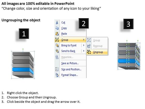 6 Layer Process Vertical To Each Other Ppt Record Label ...