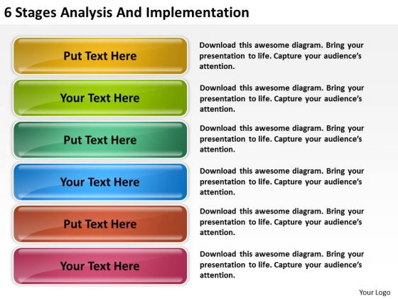 6 Stages Analysis And Implementation Small Business Plans PowerPoint Slides 6 Stages Analysis And Implementation Small Business Plans PowerPoint Slides