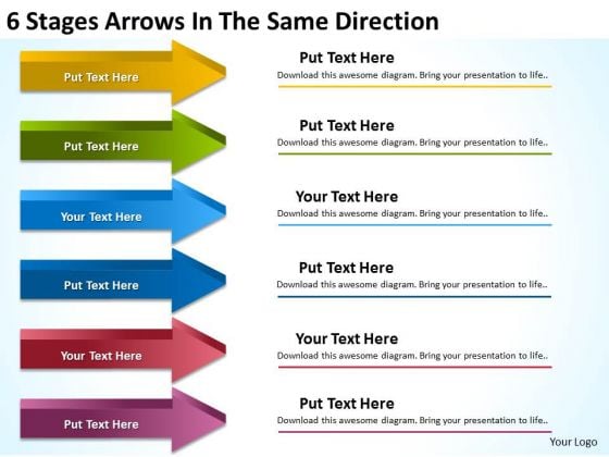 6 Stages Arrows In The Same Direction Business Plan For Small PowerPoint Templates 6 Stages Arrows In The Same Direction Business Plan For Small PowerPoint Templates