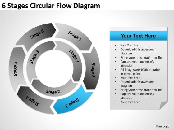6 Stages Circular Flow Diagram Basic Business Plan Outline PowerPoint Slides 6 Stages Circular Flow Diagram Basic Business Plan Outline PowerPoint Slides