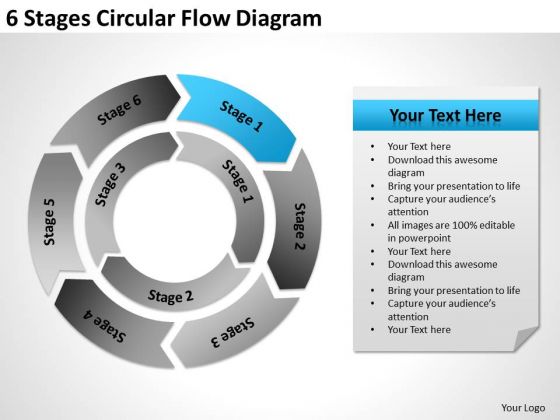 6 Stages Circular Flow Diagram Business Plan PowerPoint Slides 6 Stages Circular Flow Diagram Business Plan PowerPoint Slides