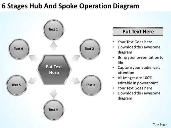 6 Stages Hub And Spoke Operation Diagram Business Continuity Plan Example PowerPoint Slides 6 Stages Hub And Spoke Operation Diagram Business Continuity Plan Example PowerPoint Slides