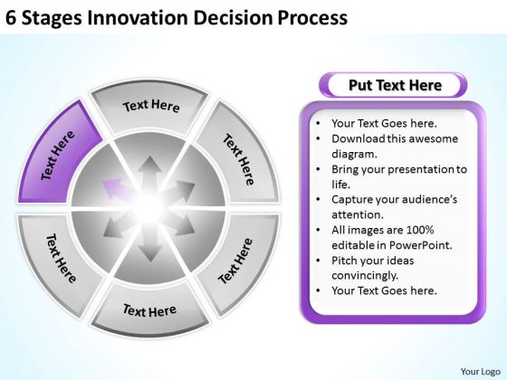6 Stages Innovation Decision Process Business Plans PowerPoint Templates 6 Stages Innovation Decision Process Business Plans PowerPoint Templates