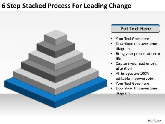 6 Step Stacked Process For Leading Change Ppt Business Plan Financials PowerPoint Templates 6 Step Stacked Process For Leading Change Ppt Business Plan Financials PowerPoint Templates