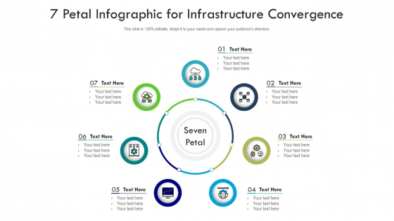 7 Petal Infographic For Infrastructure Convergence Ppt PowerPoint Presentation Gallery Graphics Pictures PDF