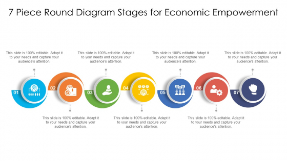 7 Piece Round Diagram Stages For Economic Empowerment Ppt PowerPoint Presentation Gallery Files PDF 7 Piece Round Diagram Stages For Economic Empowerment Ppt PowerPoint Presentation Gallery Files PDF