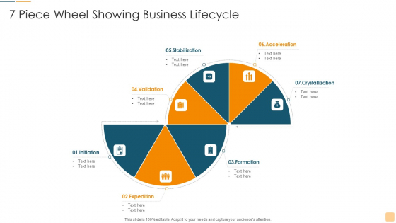 7 Piece Wheel Showing Business Lifecycle Ppt Background PDF
