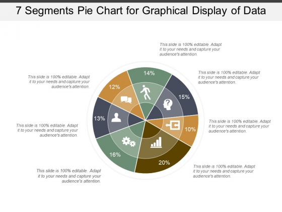 7 Segments Pie Chart For Graphical Display Of Data Ppt PowerPoint Presentation Model Elements