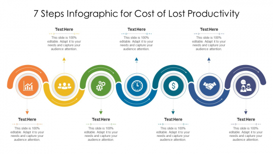 7 Steps Infographic For Cost Of Lost Productivity Ppt PowerPoint Presentation Summary Diagrams PDF