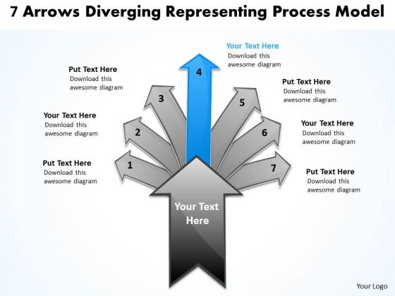 7 Arrows Diverging Representing Process Model Circular Chart PowerPoint Templates 7 Arrows Diverging Representing Process Model Circular Chart PowerPoint Templates