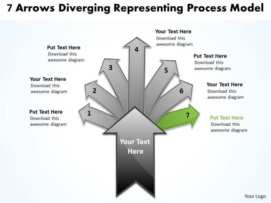 7 Arrows Diverging Representing Process Model Cycle Flow PowerPoint Templates 7 Arrows Diverging Representing Process Model Cycle Flow PowerPoint Templates
