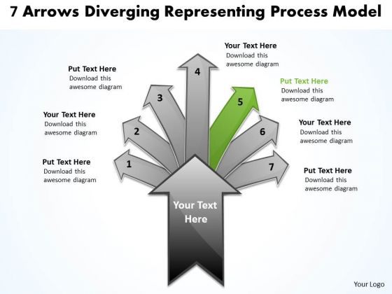 7 Arrows Diverging Representing Process Model Cycle Motion Chart PowerPoint Templates 7 Arrows Diverging Representing Process Model Cycle Motion Chart PowerPoint Templates