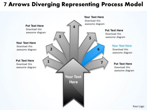 7 Arrows Diverging Representing Process Model Ppt Pie PowerPoint Templates 7 Arrows Diverging Representing Process Model Ppt Pie PowerPoint Templates