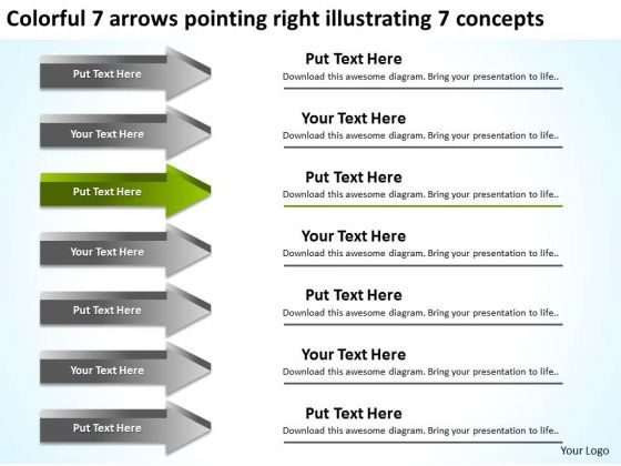 7 Arrows Pointing Right Illustrating Concepts Business Plan Start Up PowerPoint Templates 7 Arrows Pointing Right Illustrating Concepts Business Plan Start Up PowerPoint Templates