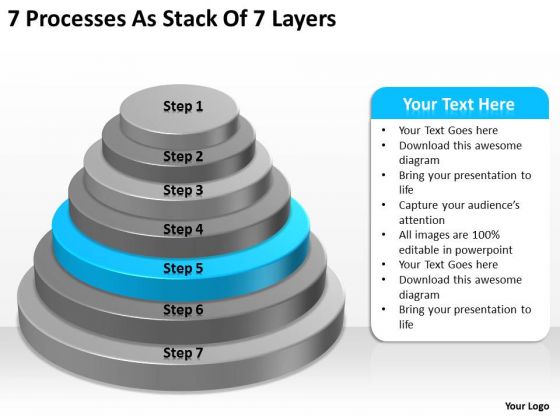 7 Processess As Stack Of Layers Business Plan PowerPoint Slides 7 Processess As Stack Of Layers Business Plan PowerPoint Slides