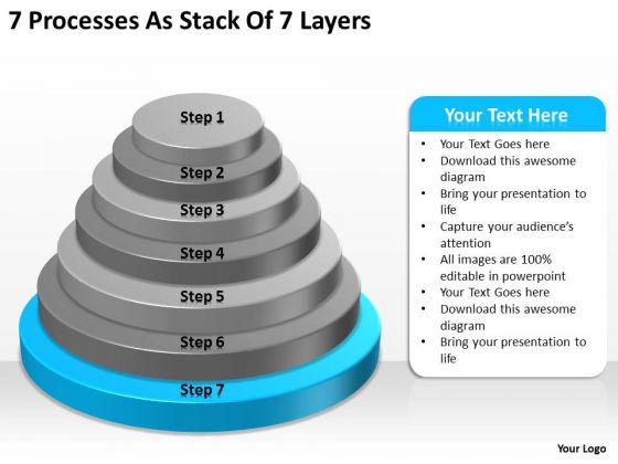 7 Processess As Stack Of Layers Ppt Business Plan PowerPoint Slides 7 Processess As Stack Of Layers Ppt Business Plan PowerPoint Slides
