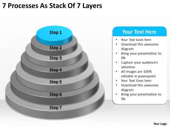 7 Processess As Stack Of Layers Ppt Business Plan PowerPoint Templates 7 Processess As Stack Of Layers Ppt Business Plan PowerPoint Templates