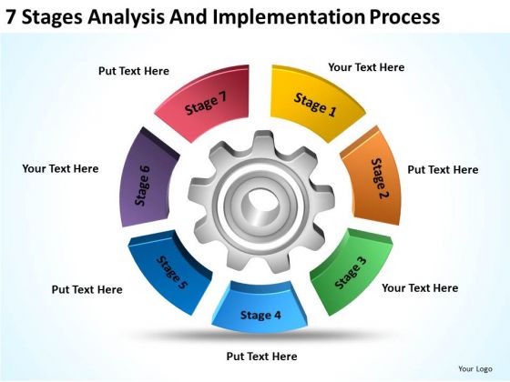 7 Stages Analysis And Implementation Process Business Plan Template PowerPoint Slides 7 Stages Analysis And Implementation Process Business Plan Template PowerPoint Slides