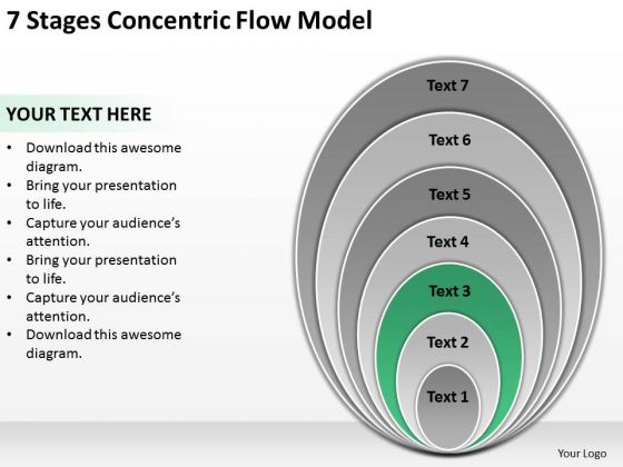 7 Stages Concentric Flow Model Sample Business Plan Template PowerPoint Templates 7 Stages Concentric Flow Model Sample Business Plan Template PowerPoint Templates