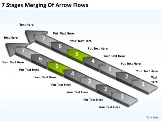 7 Stages Merging Of Arrow Flows Business Plan Company PowerPoint Slides 7 Stages Merging Of Arrow Flows Business Plan Company PowerPoint Slides