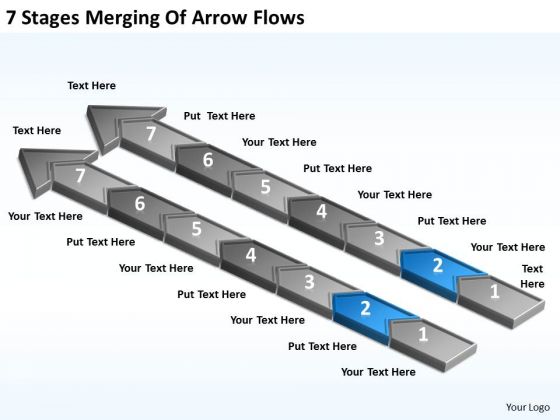 7 Stages Merging Of Arrow Flows Format Business Plan PowerPoint Slides 7 Stages Merging Of Arrow Flows Format Business Plan PowerPoint Slides