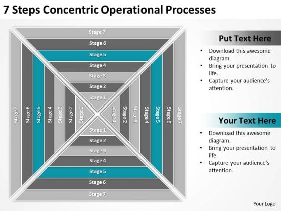 7 Steps Concentric Operational Processes Ppt Buy Business Plans PowerPoint Templates