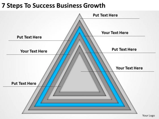 7 Steps To Success Business Growth Plan PowerPoint Slides
