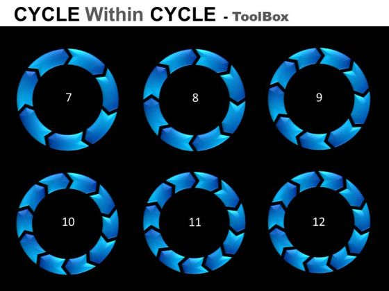 7 To 12 Stages Cycle Diagrams Toolbox PowerPoint Slides 7 To 12 Stages Cycle Diagrams Toolbox PowerPoint Slides