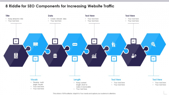 8 Riddle For SEO Components For Increasing Website Traffic Summary PDF