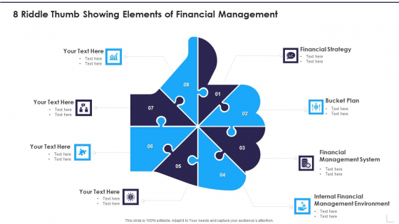 8 Riddle Thumb Showing Elements Of Financial Management Template PDF 8 Riddle Thumb Showing Elements Of Financial Management Template PDF