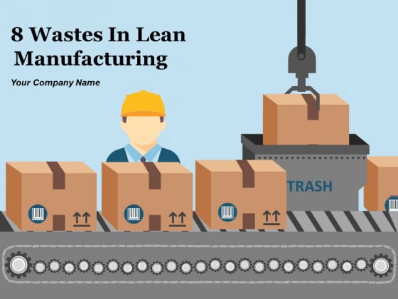 8 Wastes In Lean Manufacturing Ppt PowerPoint Presentation Complete Deck With Slides