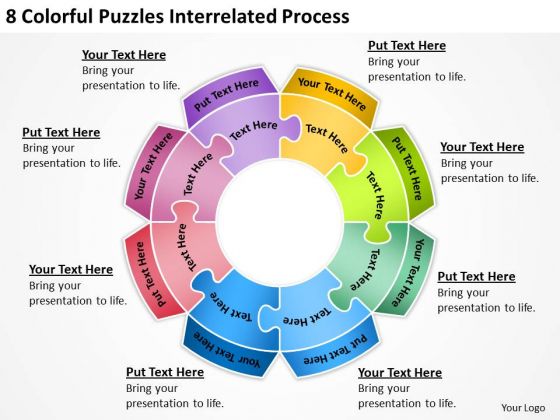 8 Colorful Puzzles Interrelated Process Detailed Business Plan PowerPoint Slides 8 Colorful Puzzles Interrelated Process Detailed Business Plan PowerPoint Slides