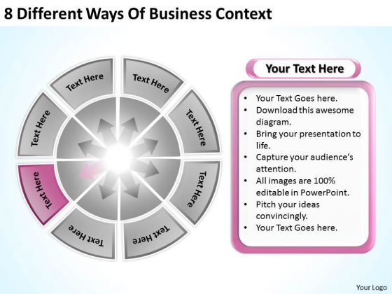 8 Different Ways Of Business Context Simple Plans PowerPoint Templates 8 Different Ways Of Business Context Simple Plans PowerPoint Templates
