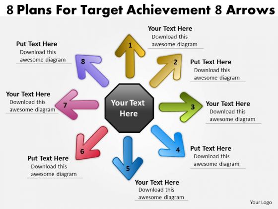 8 Plans For Target Achievement Arrows Cycle Process PowerPoint Templates 8 Plans For Target Achievement Arrows Cycle Process PowerPoint Templates