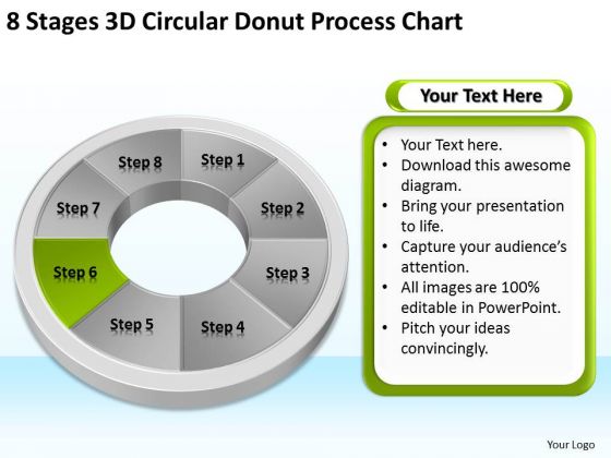 8 Stages Circular Donut Process Chart Business Plan Template PowerPoint Slides 8 Stages Circular Donut Process Chart Business Plan Template PowerPoint Slides