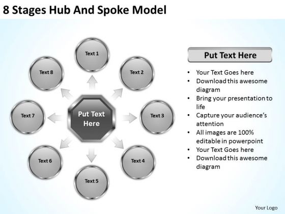 8 Stages Hub And Spoke Model Business Plan PowerPoint Templates 8 Stages Hub And Spoke Model Business Plan PowerPoint Templates