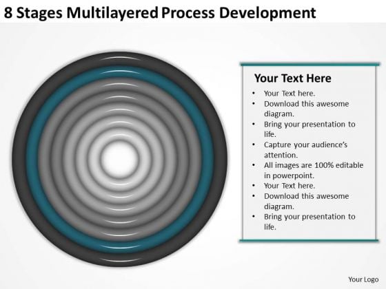 8 Stages Multilayered Process Development Business Tax Planning PowerPoint Templates