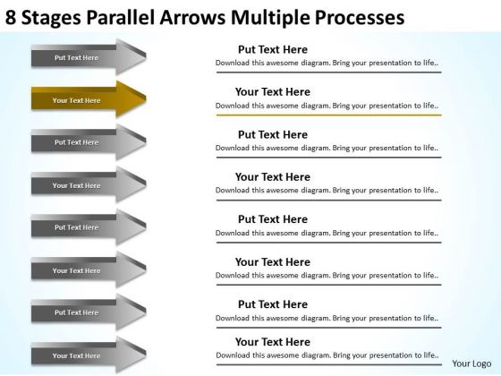 8 Stages Parallel Arrows Multiple Processes Business Proposals Examples PowerPoint Slides 8 Stages Parallel Arrows Multiple Processes Business Proposals Examples PowerPoint Slides