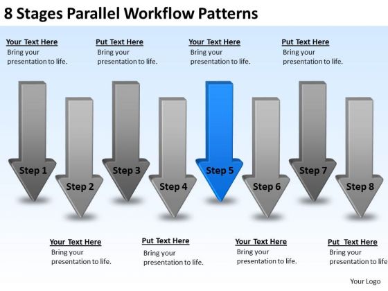 8 Stages Parallel Workflow Patterns Creating Small Business Plan PowerPoint Templates 8 Stages Parallel Workflow Patterns Creating Small Business Plan PowerPoint Templates