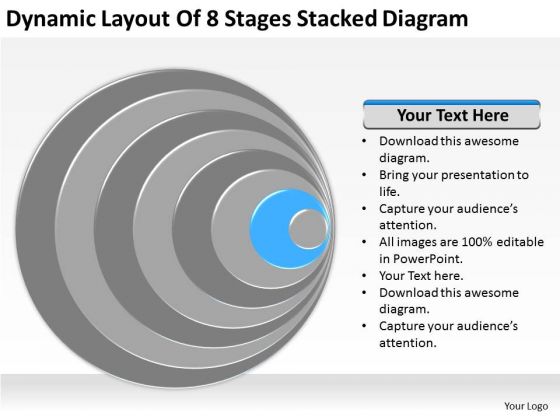 8 stages stacked diagram ppt business plan executive summary