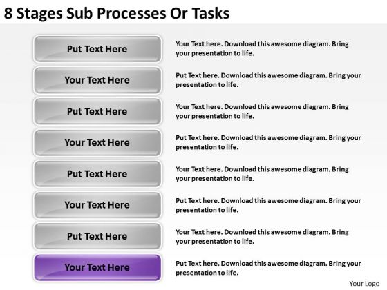 8 Stages Sub Processes Or Building Business Plan PowerPoint Slides 8 Stages Sub Processes Or Building Business Plan PowerPoint Slides