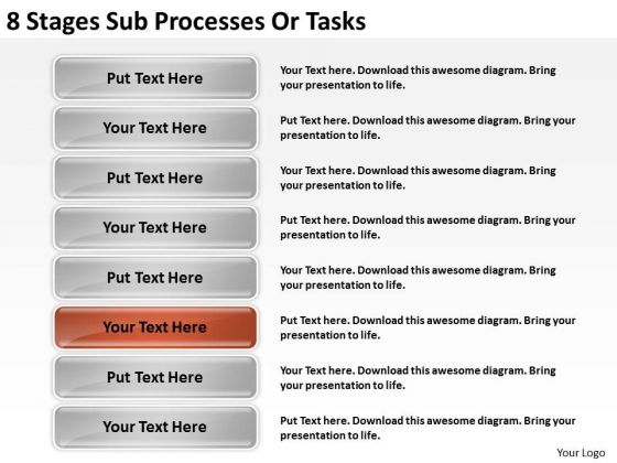 8 Stages Sub Processes Or Business Plan PowerPoint Slides 8 Stages Sub Processes Or Business Plan PowerPoint Slides